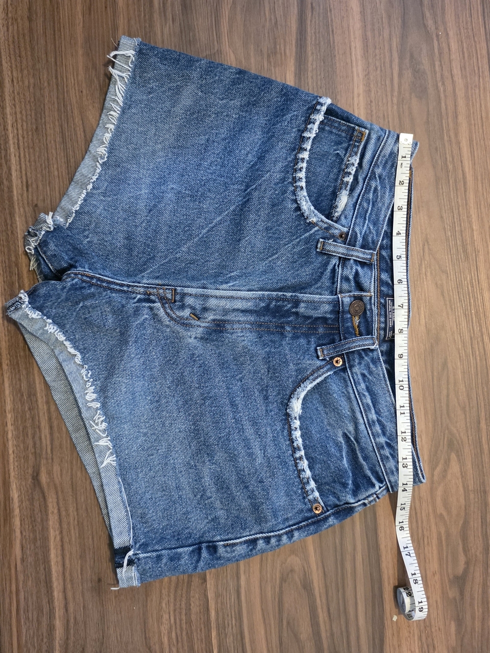 Abercrombie & Fitch Light Blue High-Rise Denim Shorts
